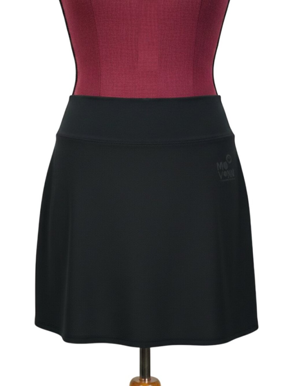 MESSAGE FACTORY - Women's High Rise Skort (skirt with inner short) black medium